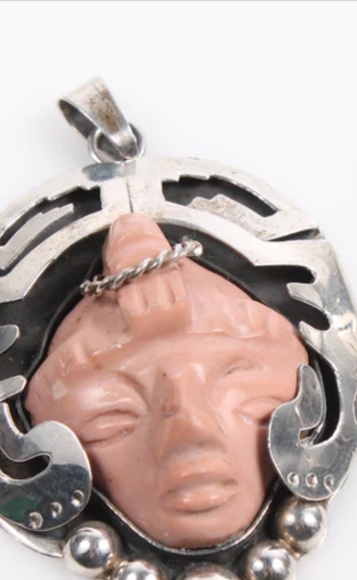 Rare Sterling silver taxco necklace pend - Picture 2 of 3